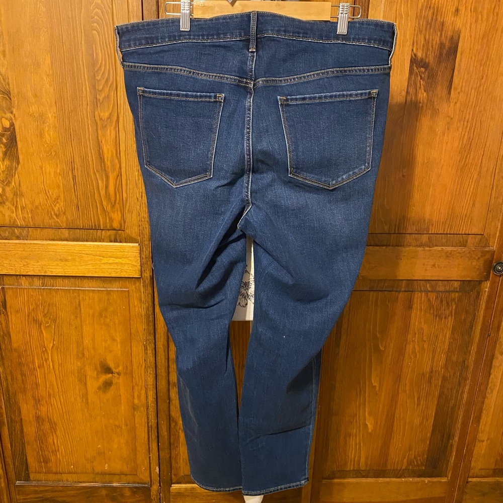 Old Navy Maternity Front-Low Panel Distressed Rockstar Super Skinny Jeans - Picture 5 of 7